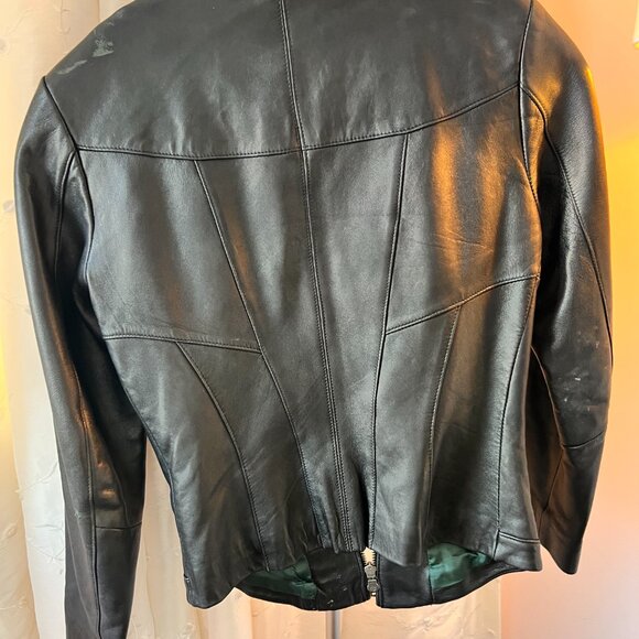DANIER Leather Jacket in Black - Picture 6 of 7